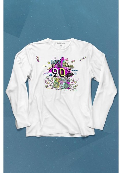 Doksanlar Pop 90's Retro Vintage Uzun Kollu Tişört