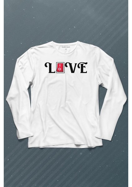 Love Live Tipografi Anahatar Uzun Kollu Tişört