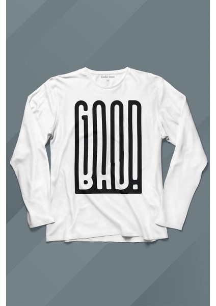 Good Bad Yazı Tipografi Uzun Kollu Tişört