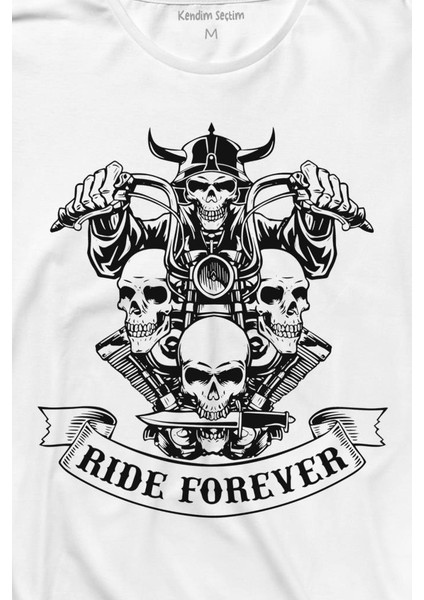 Motorcycle Skull Ride Forever Motosiklet Uzun Kollu Tişört fiyatları