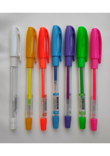 7'li Jel Kalem Neon, Tükenmez Kalem