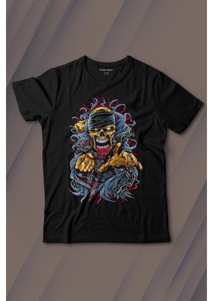 Zombie Halloween Skull Darkness Vampir Baskılı Tişört Çocuk T-Shirt