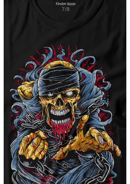 Zombie Halloween Skull Darkness Vampir Baskılı Tişört Çocuk T-Shirt fiyatları