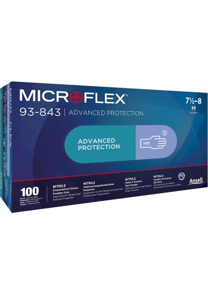 Mıcroflex® 93-843 Nitril Eldiven (100 Lü Paket) L Beden fiyatları