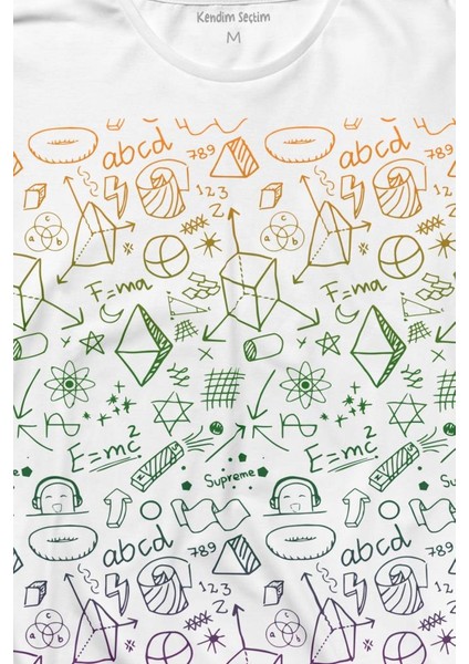 Minimal Drawing Çizim Geometrik Renk Uzun Kollu Tişört