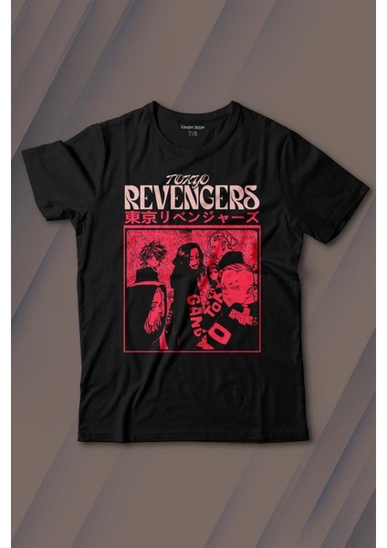 Tokyo Revengers Japan Anime Dizi Japonca Baskılı Tişört Çocuk T-Shirt