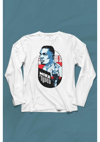 Mike Tyson Boks Box Spor Kral Ring Uzun Kollu Tişört