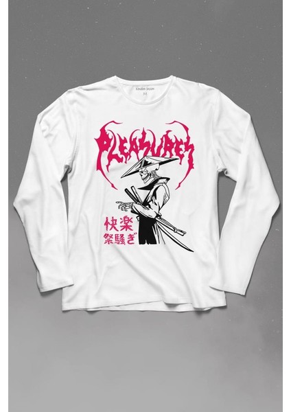 Pleasures Samurai Japan Samuray Japon Uzun Kollu Tişört