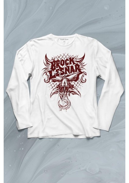 Brock Lesnar Logo Wwe Ufc Amerikan Güreşi Spor Uzun Kollu Tişört