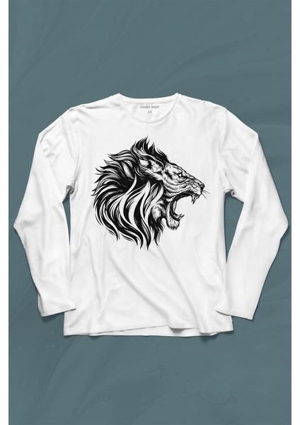 Aslan Lion Head Champion Şampiyon Kral King Galata Uzun Kollu Tişört