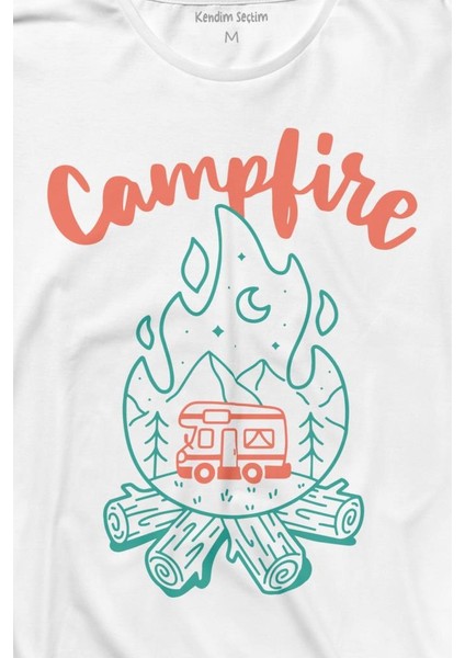 Camping Fire Kamp Ateşi Outdoor Travel Gezgin Uzun Kollu Tişört fiyatları