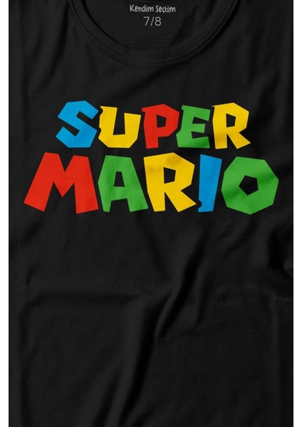 Super Mario Seres Baskılı Tişört Çocuk T-Shirt fiyatları