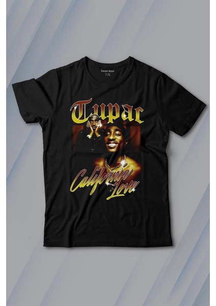Tupac 2pac Shakur Rap Music West Coast 90S Rap Baskılı Tişört Çocuk T-Shirt