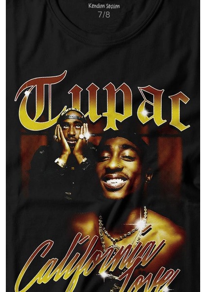 Tupac 2pac Shakur Rap Music West Coast 90S Rap Baskılı Tişört Çocuk T-Shirt fiyatları