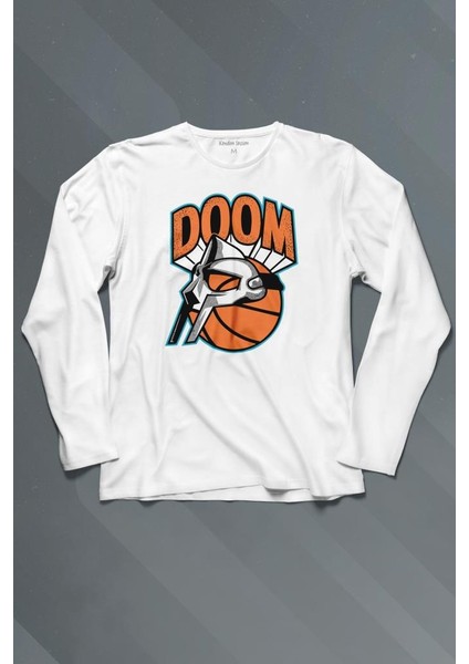 Mf Doom Basketbol Hip Hop Maske Uzun Kollu Tişört