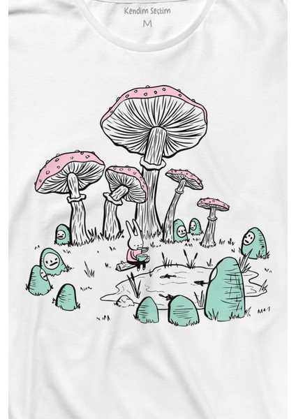 Mashroom Forrest Mantar Orman Outdoor Retro Uzun Kollu Tişört fiyatları