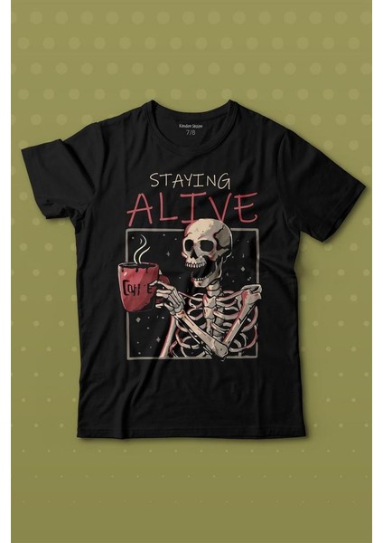 Kuru Kafa Kahve Coffee Baskılı Tişört Çocuk T-Shirt