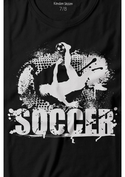 Soccer Röveşata Gol Atan Futbolcu Taktik Baskılı Tişört Çocuk T-Shirt fiyatları