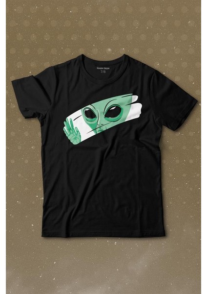 Ufo Uzaylı Yeşil E.t. Nasa Gezegen Baskılı Tişört Çocuk T-Shirt
