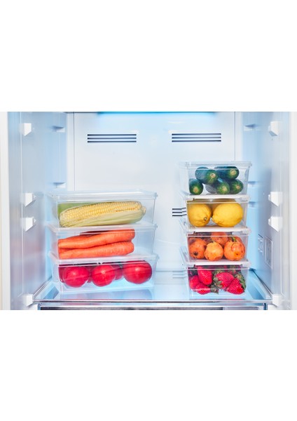 Plastik Saklama Kabı Bakliyat Kilitli Dondurucu 2 lt (23 x 14 x 8 cm) 20 Adet