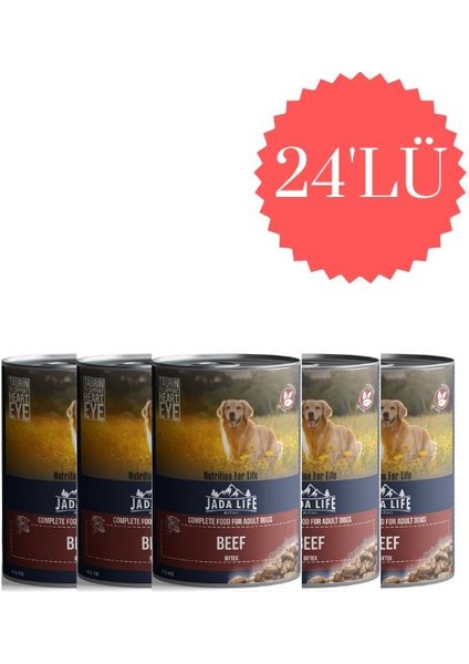 Jada Life Dana Etli Yetişkin Köpek Konservesi 415 gr x 24 Adet