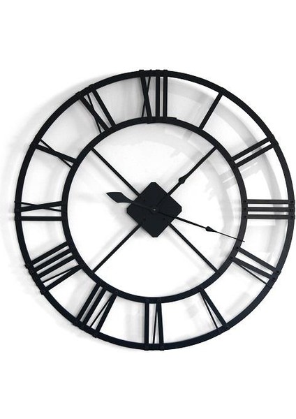 Roma Rakamlı Kalın Metal Duvar Saati 80CM Çap-6mm Çelik (Sessiz) fiyatları