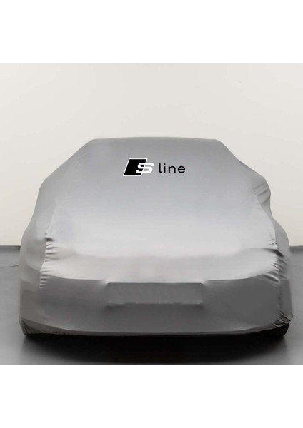 Audı A3 8p Hatchback (2003-2008) Gri Otomobil S-Line Logolu Penye Oto Örtüsü