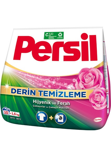 Toz Çamaşır Deterjanı 1,5 kg (10 Yıkama) Gülün Büyüsü