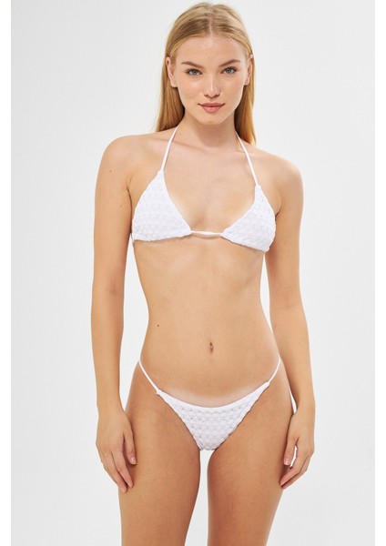 Emily - Beyaz Dantel Bikini Set | 160611-2
