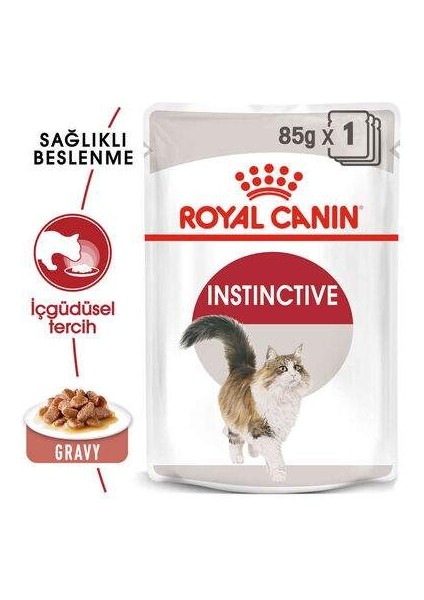 Pouch Gravy Instinctive Yaş Kedi Maması 85 gr