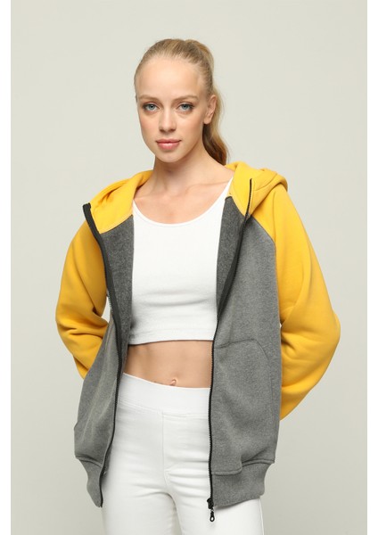 Kapüşonlu Kalın Içi Polarlı Örme Sweatshirt modelleri