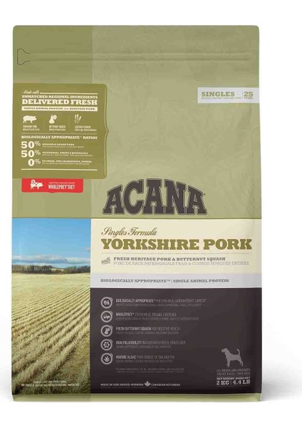 Yorkshire Pork Domuz Etli ve Balkabaklı Köpek Maması 2 kg