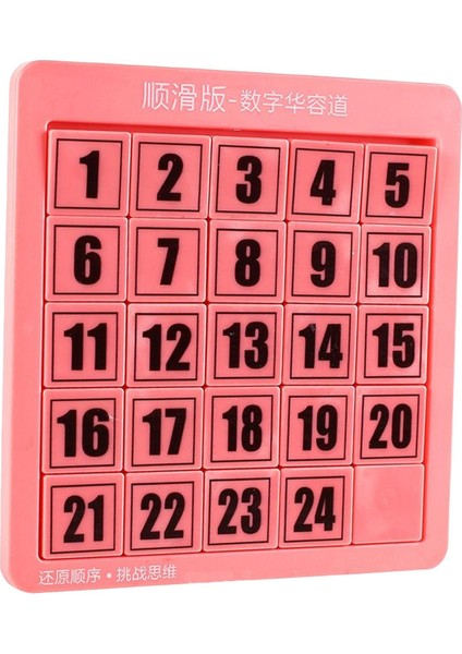 Sayı Slayt Bulmaca Sayı Öğrenme Matematik Eğitici Oyuncaklar Eğitim Için Oyun Pembe 24 Küp (Yurt Dışından)