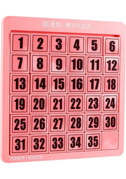 Sayı Slayt Bulmaca Sayı Öğrenme Matematik Eğitici Oyuncaklar Eğitim Için Oyun Pembe 35 Küp (Yurt Dışından)