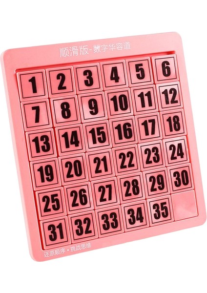 Sayı Slayt Bulmaca Sayı Öğrenme Matematik Eğitici Oyuncaklar Eğitim Için Oyun Pembe 35 Küp (Yurt Dışından) fiyatları