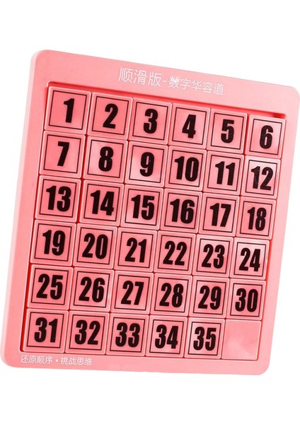 Sayı Slayt Bulmaca Sayı Öğrenme Matematik Eğitici Oyuncaklar Eğitim Için Oyun Pembe 35 Küp (Yurt Dışından) modelleri