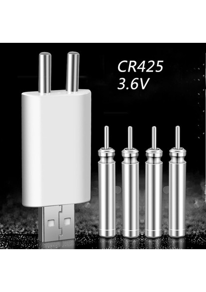 CR425 3V Şarjlı Pil ve 2 Girişli USB Şarj Aleti