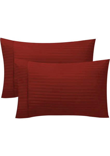 Çizgili Saten 2 Adet Yastık Kılıfı fırsatları