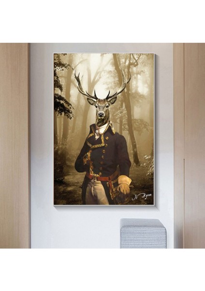 Dekoratif General Deer Kanvas Tablo modelleri