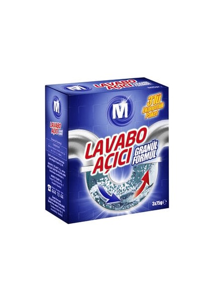 Lavabo Açıcı 3X75 G ( 5 Adet )