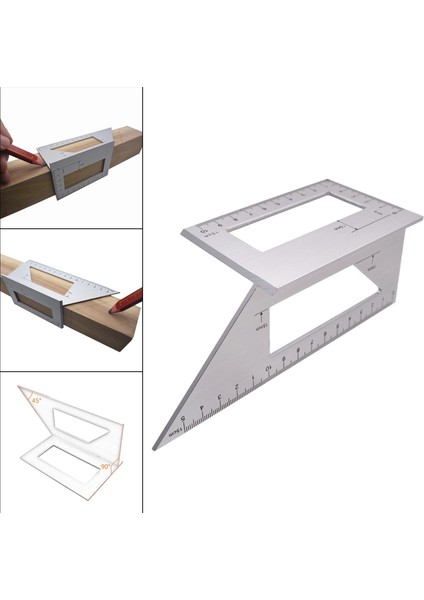 Çok Amaçlı Açı Cetveli 45/ Açı Cetveli T Ağaç Iş Cetveli (Yurt Dışından)
