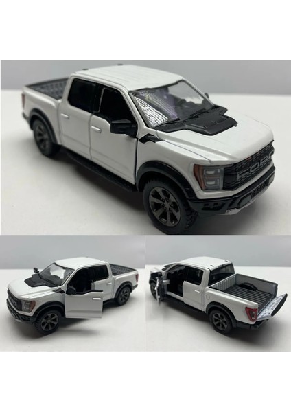 Diecast Ford F-150 Raptor Çek Bırak 12 cm Metal Model Oyuncak Lisanslı Araba