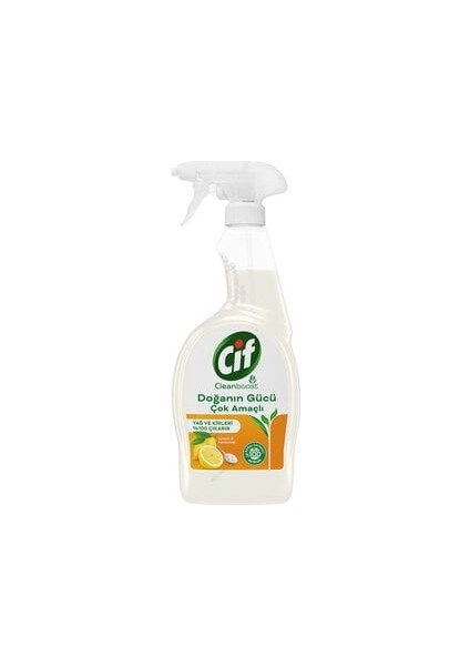Doğanın Gücü Çok Amaçlı Yüzey Temizleyici Sprey Yağ ve Kir Leke Çıkarıcı Cleanboost Teknolojisi Limon & Karbonat 750 ml ( 1 Adet )