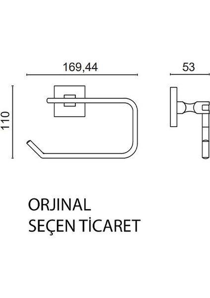 KU10-007.1 Paslanmaz Pirinç Kumru Tuvalet Kağıtlığı Altın fiyatları