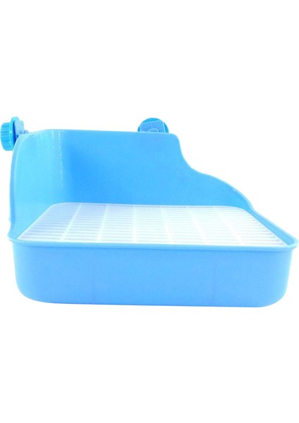 Pet Hamster Tuvalet Köşe Tepsileri Pet Mavi 28X22X15CM (Yurt Dışından)