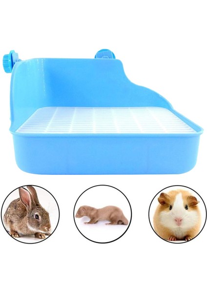 Pet Hamster Tuvalet Köşe Tepsileri Pet Mavi 28X22X15CM (Yurt Dışından) fırsatları