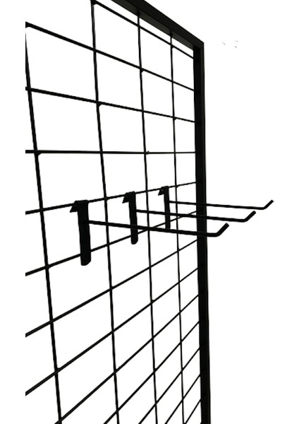 Gri Dekor 60 Adet 30 cm Siyah Tel Pano Kancası, Aksesuar Kancası, Bijuteri Mağaza Kancası, Askı Kanca