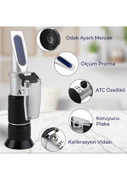 Klinik ve Üre Refraktometresi (Dürbün Tip) modelleri