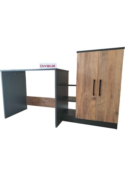 Çalışma Masası/kitaplık/dolap (Antrasit/ Atlantik) fiyatları