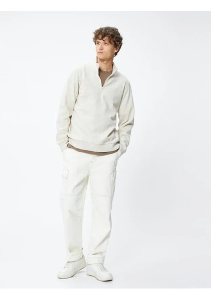 4WAM70126MK Koton Erkek Sweat Gri fiyatları